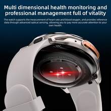 LOKMAT APPLLP 3 Smartwatch 1.6 Inch AMOLED Screen 480*480 Resolution Compatible SIM Card Support 2G/3G/4G/5G Phone Cards Independent Calls Wi-Fi Music Playback Games Phone Watch HD Dual Camera Android Phone Watch Can Download Third-Party APP Applications - View 11