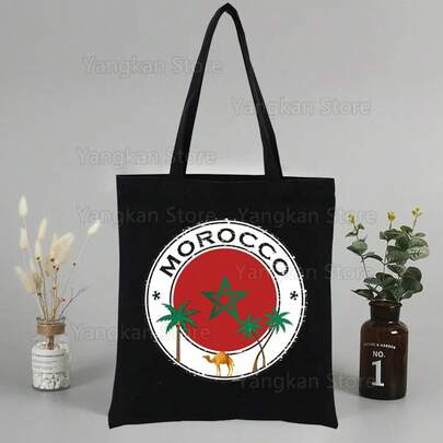 Maroc Design Shoulder Canvas Bags Large Capacity College Harajuku Handbag Women Bag Shopping Bag