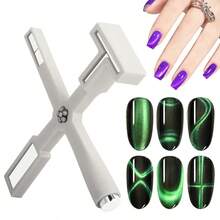 LIMEGIRL 5-In-1 Multifunctional Cat Eye Magnetic Nail Pen, With Silicone Protective Cover, Magnetic Nail Polish Pen Shaft, Suitable For Cat Eye Nail Design, Manicure Tools And Accessories - Multicolor - View 9