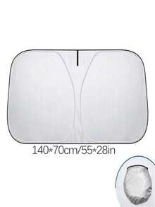 Upgraded Universal Car Front Windshield Sunshade, Foldable Easy Installation Portable Storage Car Sunshade, Made Of High-Efficiency Heat-Insulating Material, Blocks Strong Light And UV Rays, Effectively Blocks Sunlight And Reduces Glare - A - View 8