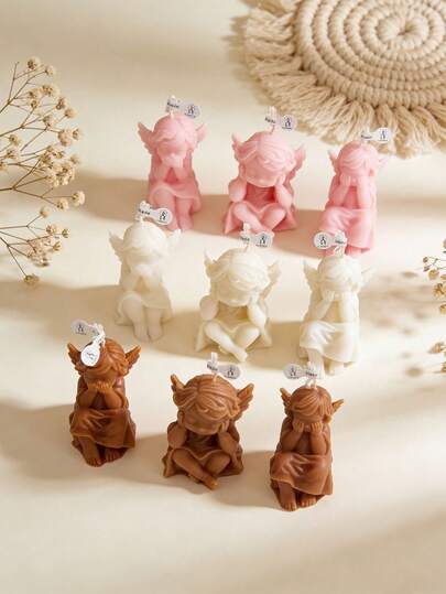 1支49克“三位智者天使”大豆蜡香氛蜡烛，采用天然大豆蜡和植物蜡手工制作，烛芯设计确保燃烧稳定无烟，可持续燃烧6-7小时。这款蜡烛专为母亲节祝福、浪漫约会、新年、生日、疗愈派对以及与朋友的温馨聚会而设计。手工制作，三位天使象征着智慧与和平，为重要场合增添精神守护和柔和光芒。