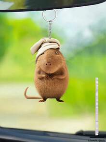 3pcs Funny Capybara With Bath Towel Acrylic Keychain, Lovely Bag Charm Key Chain Accessory - Kapibala Towels - View 7