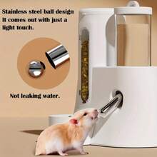 2-In-1 Automatic Hamster Water & Food Dispenser, Small Pet Self-Feeding & Drinking Station, Battery-Free - View 4