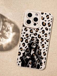 Funda de silicona líquida para teléfono móvil con estampado de leopardo y diseño de Virgen María, protección de Body completo, a prueba de golpes y caídas, de goma suave TPU, compatible con iPhone/Galaxy - Multicolor - Ver 3