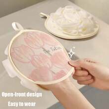 Tulip Bath Flower Scrub Sponge Exfoliating Wonder Bath Ball All-In-One Bathing Glove New Model - 03 - View 6