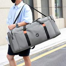 2026新款大容量旅行包，男士手提行李包，跨境重型尼龙单肩包，搬家超大健身包，飞机认可旅行包 - 彩色 - 查看 1