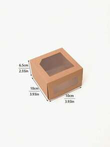 10 piezas Cajas de regalo de cartón blanco grande para macarrones con ventana ondulada, adecuadas para pasteles, chocolates, galletas, postres, aplicables para cumpleaños, fiestas, bodas - Ver 8