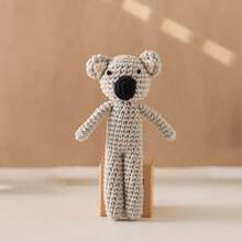 1pc Handmade Woven Rabbit Rattle - Soft Plush Rabbit Ring Toy, Suitable For Infants And Toddlers, Mixed Color Textiles, Easy To Grip, Attract Baby's Attention, Suitable For Nursery Decor, Cognitive Development, Suitable For Easter, Christmas, Birthday And Newborn Gifts, Easter Basket Stuffers - Multicolor - View 6