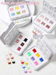 AiFer 6 Colors Base Coat Gel Series, High Saturation Popular Semi-Solid Painting Style Nail Gel Polish, Salon Use - Multicolor - View 4