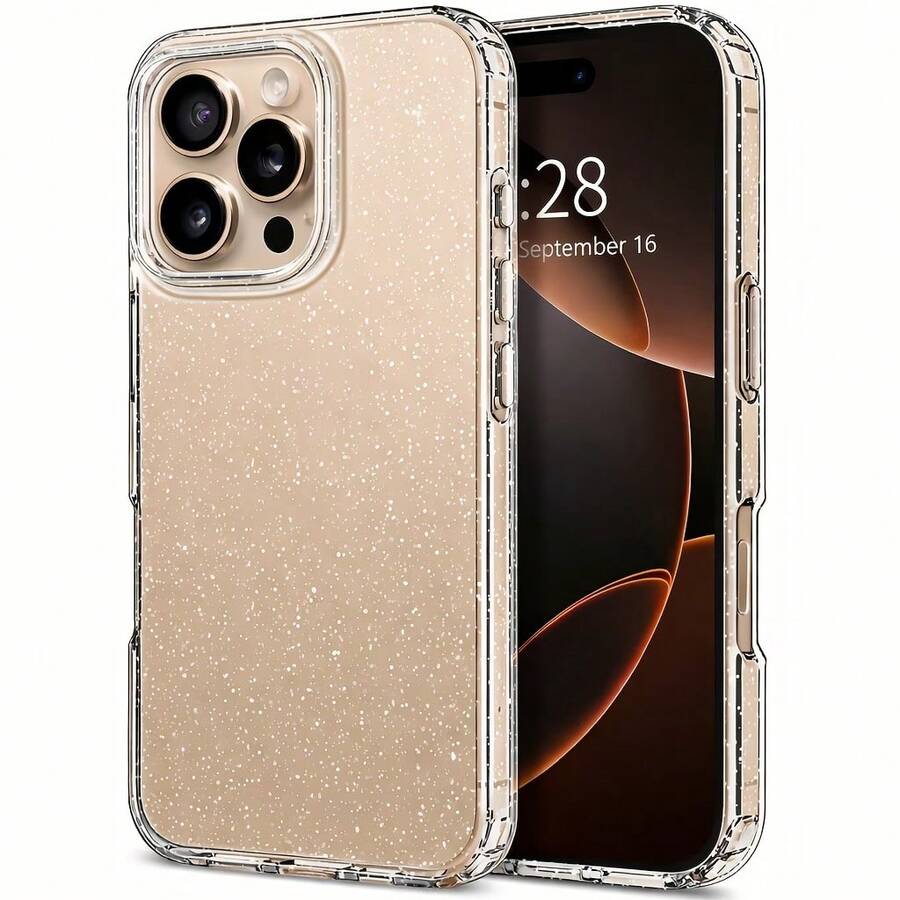Ốp điện thoại mềm trong suốt sang trọng, tương thích với Apple 17 Pro Max, 17, 16, 15, 14, 13 Pro Max, 15, 16 Plus, 17 Air, ốp bảo vệ điện thoại bóng bẩy. - Trong sáng - Xem 1