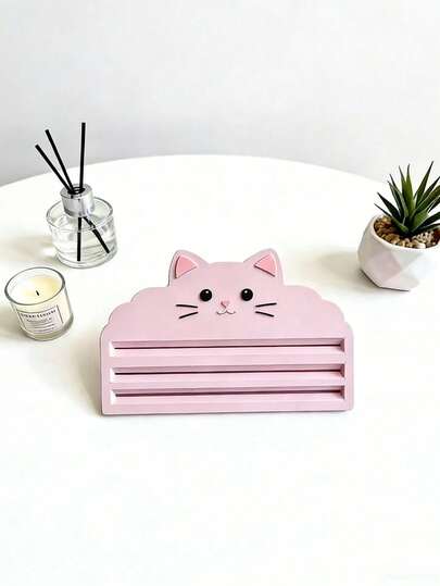 1 Dụng cụ ép thức ăn cho mèo hình mèo dễ thương, thiết kế 3 khe, dụng cụ ép thức ăn ướt và đồ ăn vặt cho mèo không lãng phí, dễ sử dụng và vệ sinh, dụng cụ cho ăn bằng nhựa bền, ngăn ngừa bừa bộn và cặn bẩn, hoàn hảo cho thức ăn dạng thanh, dạng túi và đồ ăn vặt ướt cho mèo, lý tưởng cho việc cho mèo ăn hàng ngày, phụ kiện thú cưng thiết yếu cho người nuôi mèo, thiết kế mèo hồng dễ thương, dụng cụ chăm sóc thú cưng tiện lợi tại nhà.