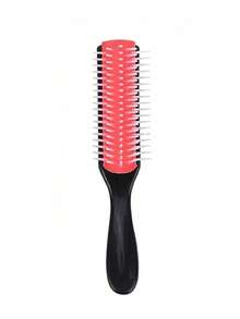 Premium Professional Classic Styling Curling Comb 9-Row Black Hair Comb Suitable For Wet And Dry Hair Perfect For Distribution And Styling Anti-Static Gentle On Scalp Ergonomic Handle Durable Bristles Suitable For All Hair Types Unisex - Multicolor - View 15