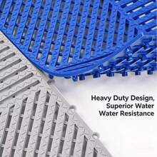 1/4 套装：游泳池防滑镂空地垫 - 防水卫生排水浴室厨房水槽垫（互锁透气设计） - 多色 - 查看 4