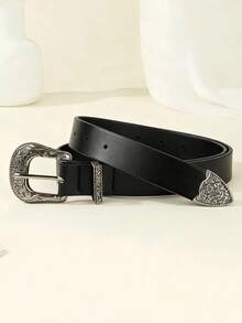 这款复古西部风格女士腰带是一款经典的百搭配饰，可搭配裤装或裙装，适合日常佩戴，也可作为装饰配饰。腰带宽度为2.8厘米/1.1英寸。这款时尚简约的腰带是送给她的完美礼物。 - 彩色 - 查看 8