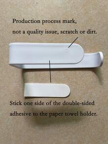 1pc U-Shaped Toilet Paper Holder - Minimalist Bathroom Storage, Self-Adhesive Toilet Paper Rack, Minimalist Design, Plastic Material, Only Suitable For Smooth Hard Surfaces Like Tiles/Glass. Please Thoroughly Clean The Wall Before Use, Allow 24 Hours After Sticking To Avoid Violent Pulling To Prevent Falling Off. - Multicolor - View 13