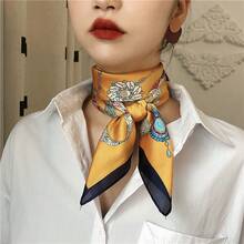 Women Bandana & Square Scarves - 70cm Chain [yellow] - View 13