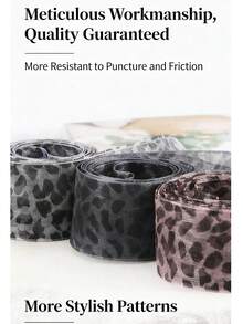 New Leopard Print Shoelaces, 2.5cm Wide, Leopard Pattern Satin Lace Shoelaces, Flat Wide Sheer Ribbon - View 9