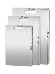 Titanium Kitchen Cutting Board (Available In Different Sizes, S-11inch M-13inch L-18inch) - Double-Sided Design - Easy To Clean, Dishwasher , With Hanging Hole - Suitable For Cutting Meat, Fruits, Vegetables, And Home Kitchen Use. Kitchen Organization And Storage, Baking Supplies, Christmas, Halloween. - 1PC - 查看 11