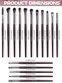 BS-MALL Professional 16/8pcs Detail Makeup Brush Set, Eyebrow Brush, Eyeshadow Brush, Highlighter Brush, Detail Brush Set, Pearlescent Makeup Brush Set, Non-Prickly, Non-Shedding Beauty Tools - Rust Brown - View 10