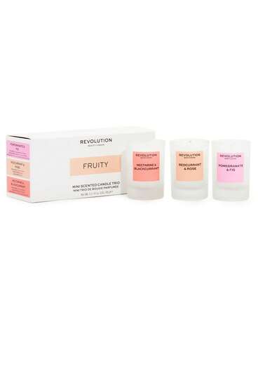  Revolution Beauty Mini Scented Candle Trio 3 X 40g Fruity