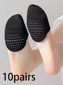 1/4 Pair Women Anti-Slip Forefoot Invisible Thin Half-Toe Socks, Casual Low-Cut Socks For Summer - Multicolor - View 15