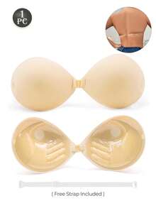 1 Miếng đệm ngực ren hình lòng bàn tay dành cho nữ, khóa cài phía trước, miếng đệm ngực vô hình chống chảy xệ, thích hợp cho váy cưới, váy dạ hội, bikini. - Nhiều màu - Xem 17