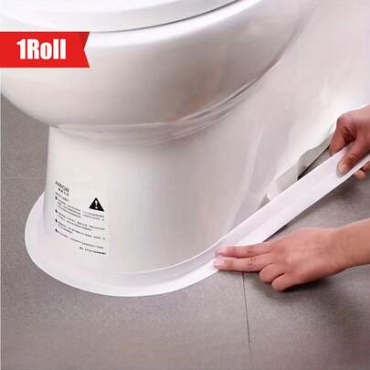 1 Cuộn Băng Keo Tự Dính Chống Thấm Nước Chống Nấm Mốc PVC - Rộng 1,45 inch x Dài 39,37 inch (1m), Chống Rách, Thích Hợp Cho Phòng Tắm, Bồn Tắm, Vòi Hoa Vòi, Bồn Rửa, Nhà Vệ Sinh, Sàn Nhà, Tường, Bịt Kẽm Các Vết Nứt Gạch, Nhiều Màu Sắc Lựa Chọn, Thuận Tiện Cho Người Tự Làm và Sử Dụng Chuyên Nghiệp, Linh Hoạt, Độ Bám Dính Lâu Dài, Chống Ẩm, Thiết Kế Trắng Tối Giản, Cải Tạo Nhà Liền Mạch, Băng Chống Nấm Mốc, Viền Chống Thấm Nước Cho Gạch Lát Phòng Tắm