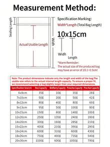 100个金色单面透明塑料拉链袋，可重复使用，适用于零食、咖啡、坚果、糖果、香料、干果、卡片、水晶等食品包装，带挂孔，可密封，适用于节日、庆典、生日、婚礼、派对、礼品包装等场合。 - 金色 - 查看 12