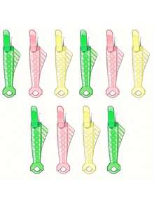 1/10/20pcs Automatic Fish-Shaped Threader For Sewing Machines, Mini Automatic Needle Threaders, Easy Self-Threading Tool For Sewing Machines, Suitable For Needlework, Embroidery, Sewing Crafts, DIY Arts, Easily And Quickly Threads Handmade Needles - Multicolor - View 8