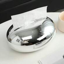 1pc Modern Minimalist Magnetic Paper Towel Holder, Creative Home Decor Ceramic Tissue Box For Living Room, Dining Table, Coffee Table, Paper Towel Storage, Home Essential - Ceramic Tissue Box - View 17