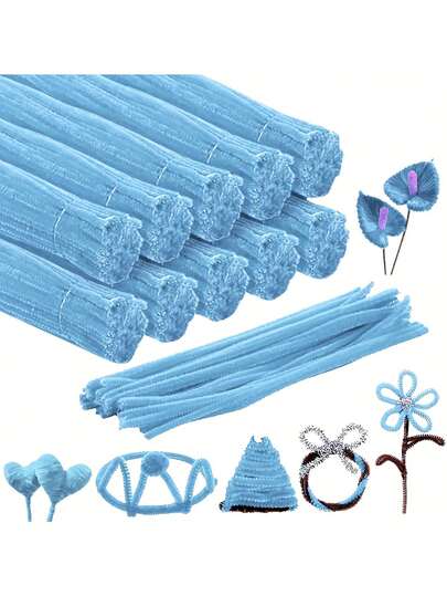 Bộ cọ vệ sinh tuýp nhiều màu, cọ vệ sinh tuýp thủ công, cọ vệ sinh tuýp cỡ lớn bằng vải nhung bán sỉ, cọ vệ sinh tuýp dùng cho các dự án thủ công DIY, đồ dùng thủ công Giáng sinh.