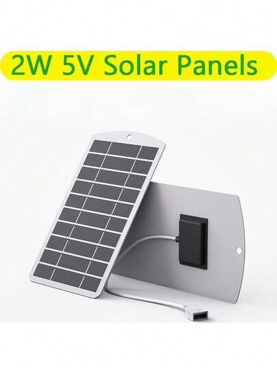 Bộ sạc năng lượng mặt trời mini 2W 5V cầm tay với cổng USB và lỗ treo, thích hợp cho điện thoại và pin dự phòng, chất liệu từ tính, tuyệt vời cho cắm trại, leo núi, dự phòng khẩn cấp, sạc điện thoại năng lượng mặt trời.