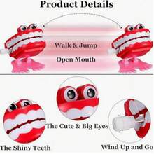跳牙玩具，可爱俏皮的圣诞礼物，牙齿护理玩具 - 彩色 - 查看 8