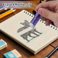 20/40支橡皮擦套装，2B考试铅笔（书写干净不留痕迹），创意学生文具用品 - 彩色 - 查看 7