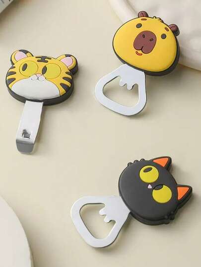 OBOVAY Cartoon Bottle Opener Keychain, Mini Bottle Opener, Suitable For Party, Bar, Family Gathering, Gift For Boyfriend, Husband, Outdoor Camping, Father's Day, Garden, Bar Accessories, Wedding Favors, Party Supplies, Camping, Cup Party Bag Fillers, Birthday, Gifts For Men, Kitchen, Father's Day Gift, Camping Equipment, Bottle Opener, Mold, Garden Furniture, Wine Glasses