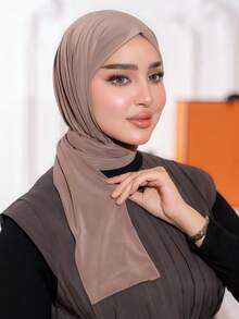 1pc Women's Adjustable Casual Elegant Scarf Headwrap, Suitable For Daily Life, Festivals, Gatherings, And Prayers, All Year Round - Multicolor - View 5