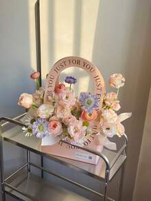 Portable Floral Gift Bag - Suitable For Wedding Decor & Gift Giving, Birthday Party Essentials, And Special Occasions Like Valentine's Day, Weddings And Teacher's Day. Hand-Carried Fresh Flower Gift Box Designed Specifically For Floral Arrangements. - Flower Packaging Box - View 2