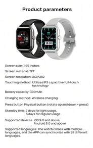 Lenovo Multifunctional Smartwatch With S4A Bluetooth Calling, Long Battery Life, Waterproof And Dustproof, Compatible With Android Phones. - View 9