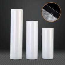 1 cuộn túi hút chân không, túi hút chân không, túi cuộn giữ tươi dùng cho máy hút chân không, túi bọc thực phẩm dày dặn bền chắc dùng cho máy hút chân không, đồ dùng nhà bếp - Trong sáng - Xem 5