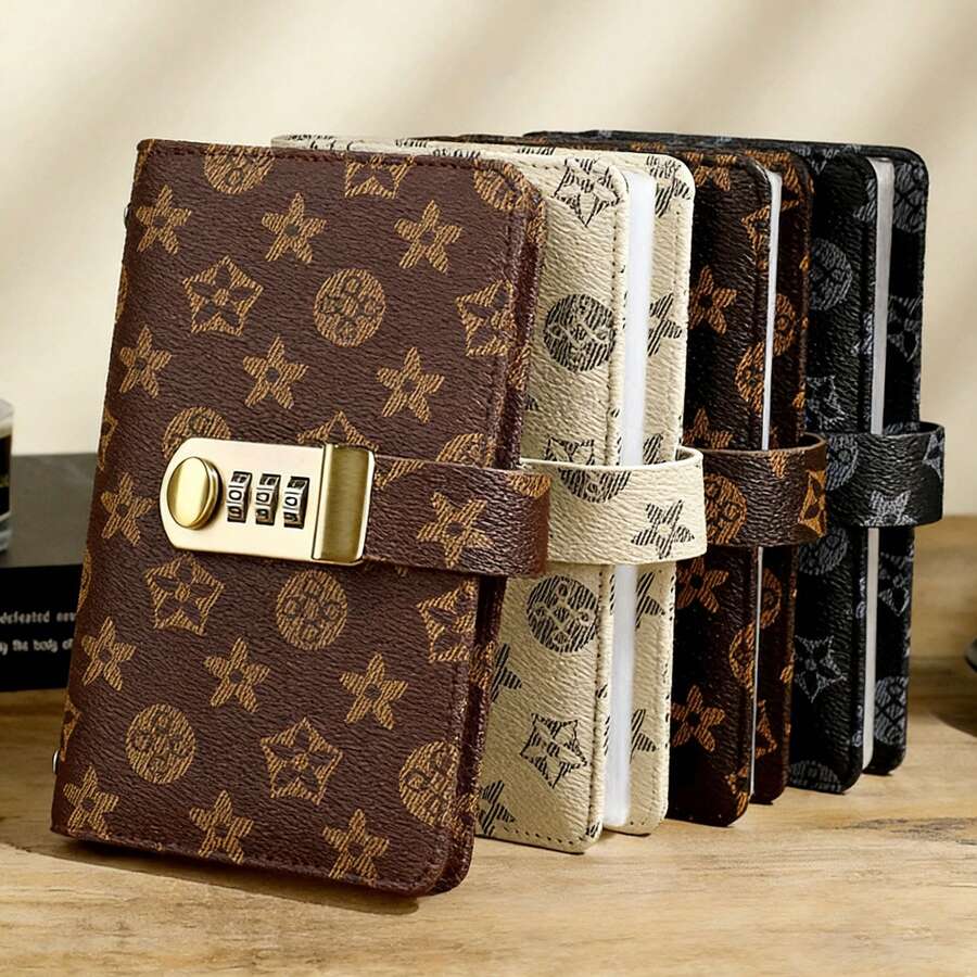 A6 Password Lock Budget Folder, Waterproof Cash Envelope Wallet, 50-Page Savings Challenge Notebook, Cash Filling Budget Planner, Bi-Weekly Savings Tracker, Finance Accounting Notebook - Single Piece - View 1