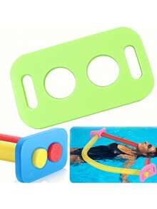 1pc EVA Foam Swimming Float Board, Floating Connector, Lightweight & Durable, Perforated Foam Accessory For Swimming Pool, Colorful Connector For Floating Rod, Suitable For Beginner Swimmers At Summer Beach Parties And Outdoor Activities - Multicolor - View 9