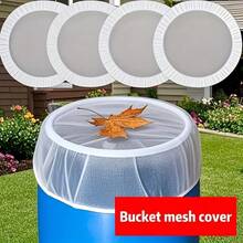 2 piezas Red de protección contra hojas para tanque de agua al aire libre, cubierta protectora de tanque de agua, red de filtro anti-insectos y hojas, adecuada para protección y filtración de jardines, céspedes, cubos al aire libre. - A - Ver 6