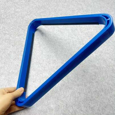 Giá đỡ bi bida hình tam giác màu xanh dày dặn, giá đỡ bi bida bền chắc dành cho bi snooker, phụ kiện bàn bida chuyên nghiệp.
