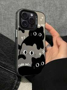 1 Piece Cell Phone Case With Three Cute Kittens Print Compatible With Phone 17 16 15 14 13 12 11 X XR XS Pro Max Galaxy S25 S24 S23 S22 S21 S20 A01 A02 A03 A04 A05 A06 A07 A10 A11 A12 A13 A14 A15 A16 A17 A20 A21 A22 A23 A24 A25 A30 A31 A32 A33 A34 A35 A36 A50 A51 A52 A53 A54 A55 A56 A71 A72 A73 - 黑色 - 查看 1