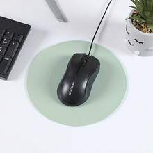 7.7 Inch Diameter Solid Color Anti-Stain Mini Mouse Pad, 0.04 Inch Thickness, Low Velvet Backing, General Quality With Slight Odor. Please Refer To Actual Size. - Round - View 2