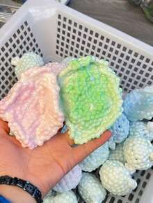 1pc Handmade Double-Layer Ice Cream Stress Ball, Magical Texture Sand Fidget Toy, Air Squeeze Sensory Ball, Excellent Toy Gift For Adults, Fidget Toy, Shareable Gift - Ball - View 5