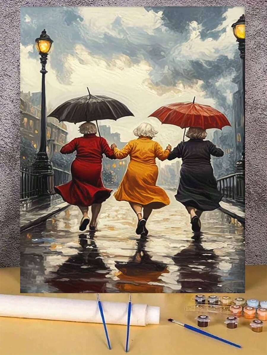 2D/Flat 1 Piece Hand-Painted Abstract Impression Oil Painting - Frameless Design, Fashionable Minimalist Modern Decorative Painting, Hallway Art Painting, Textured Abstract Floor Standing Oil Painting, Suitable For Living Room, Bedroom, Office - Frameless - View 1