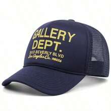 GALLERY Hip Hop Style Trucker Mesh Printed Baseball Cap, Gift For Him, Gift For Her. - Orange - Visa 4