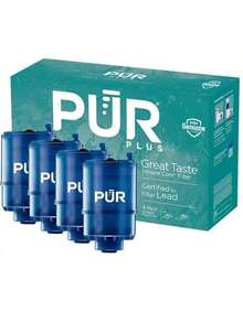Hot /PUR PLUS Faucet Mount Replacement Filter 4-Pack, Genuine PUR Filter, 3-In-1 Powerful, Natural Mineral Filtration, Lead Removal - View 3