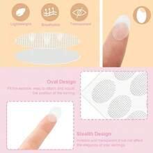 Ear Lobe Support Patches, Perfect For Wearing Heavy Earrings. They Fix The Ear Lobe And Prevent It From Being Stretched Or Deformed. Convenient To Use, Almost Invisible, Suitable For Home, Vanity, Travel, Bedroom And Other Occasions. Perfect For Daily Use Or As A Gift. - Multicolor - View 4